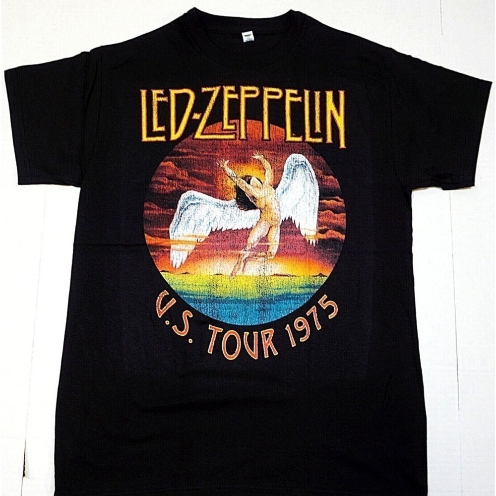 Led Zeppelin Classic Rock Band Plant Paige Bonham JPJ Retro Fan T-Shirt